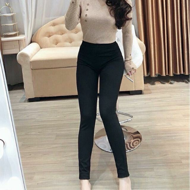 Quần legging bc gen 4 chiều nữ màu đen