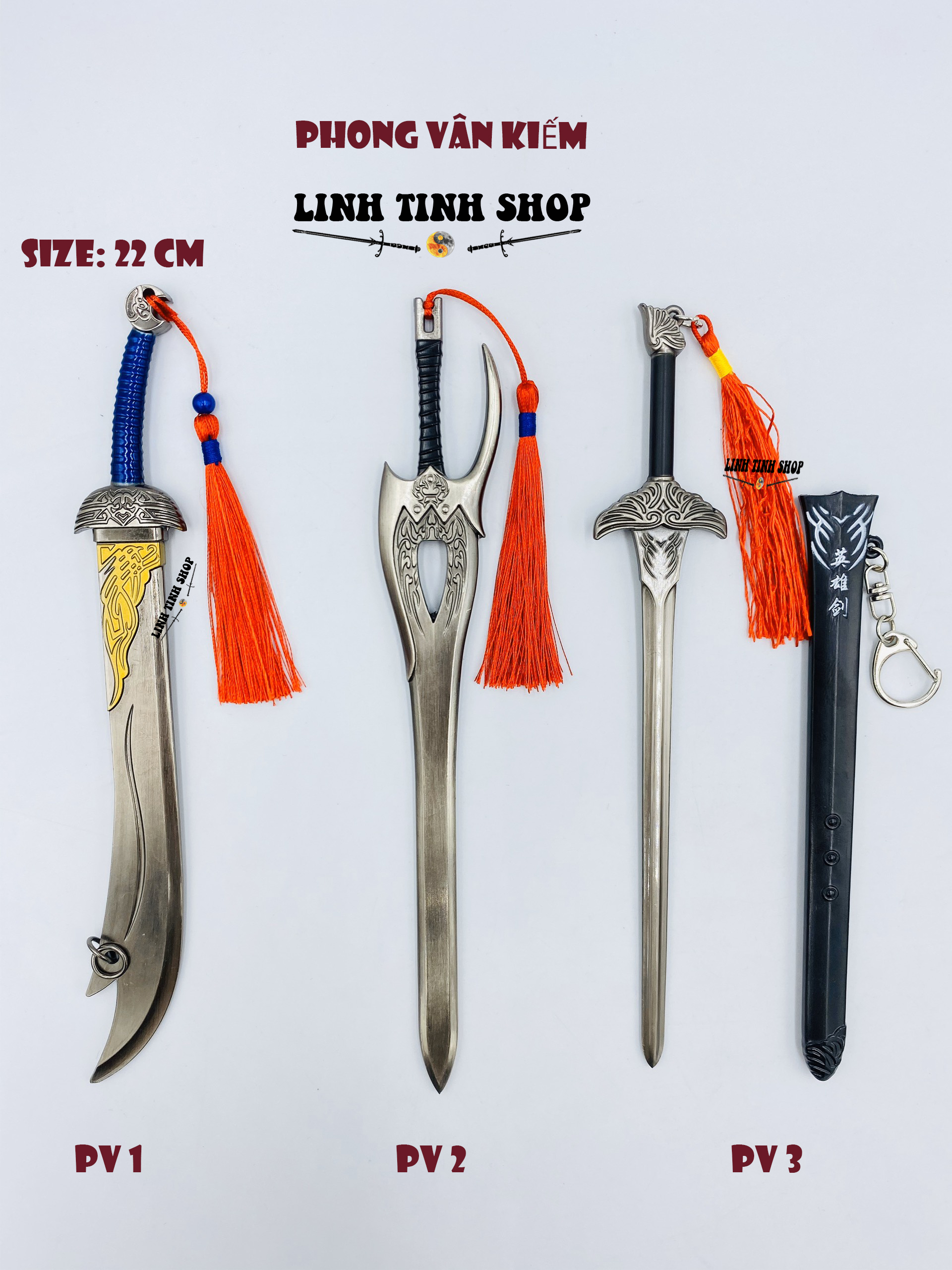 Móc khóa kiếm Phong Vân