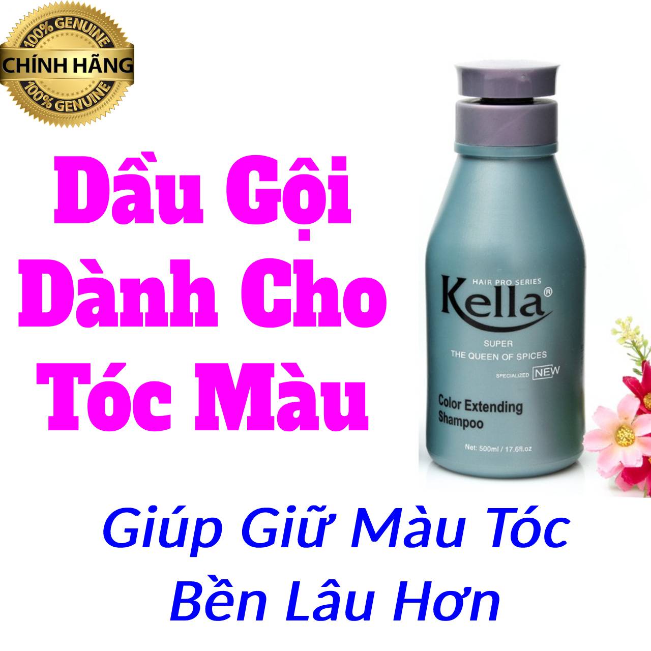 Dầu Gội  Dành Cho Tóc Nhuộm Màu Kella 500ml - Thoitrangtocnhuom