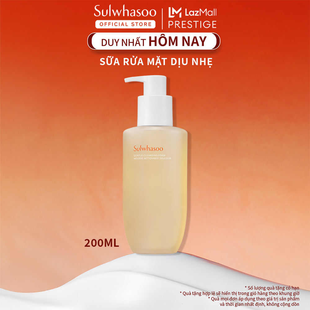 Sữa Rửa Mặt Dưỡng Ẩm Dịu Nhẹ Hàn Quốc Cao Cấp Sulwhasoo Gentle Cleansing Foam 200ml