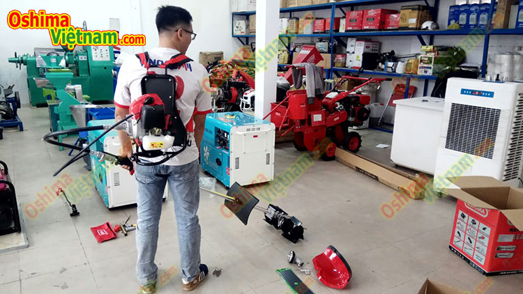 Máy xạc cỏ oshima 1e44f