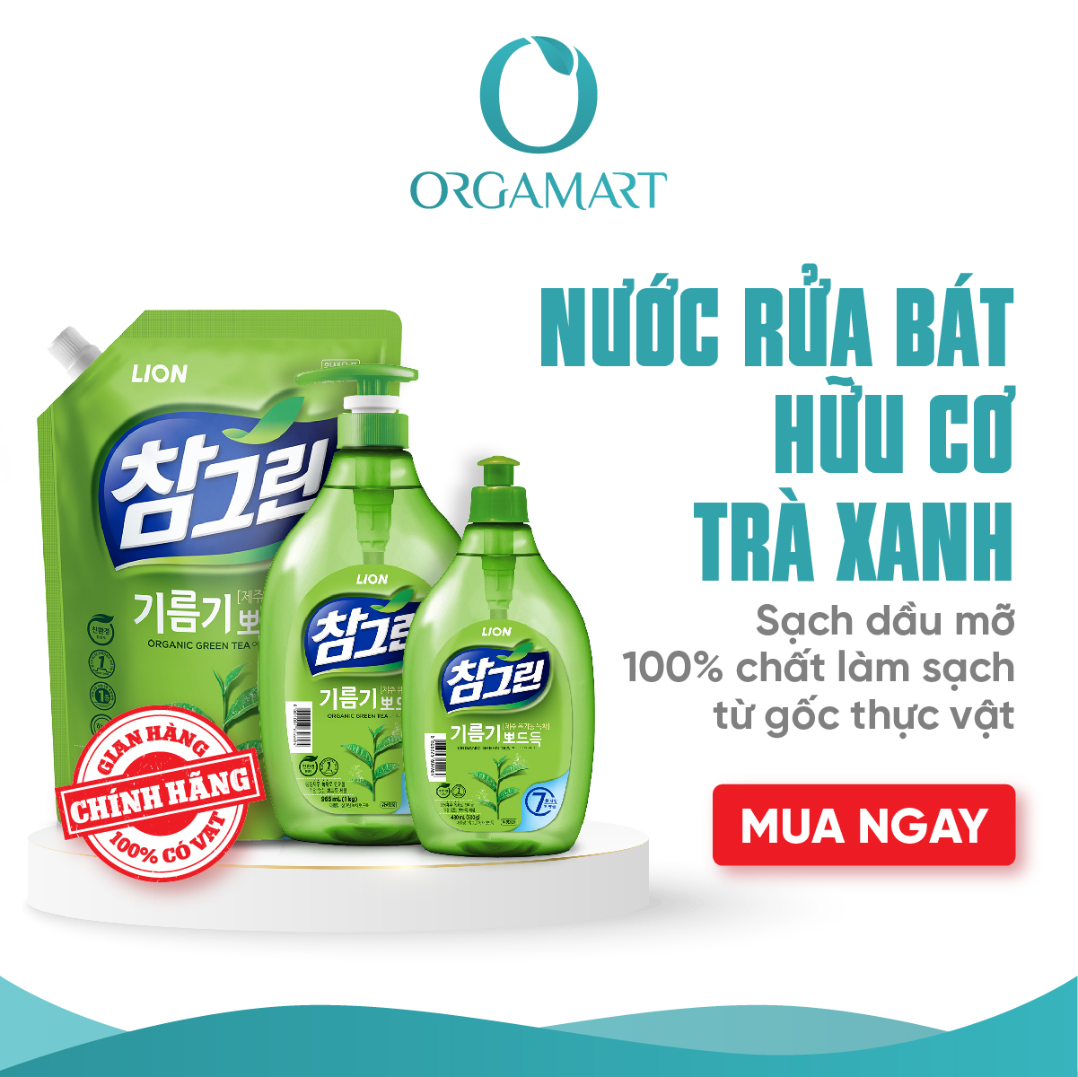 Nước rửa chén chiết xuất trà xanh hàn quốc