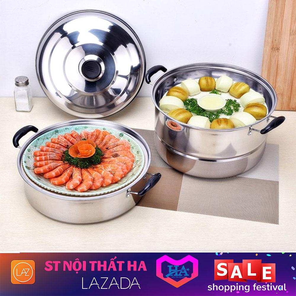 Nồi hấp 3 tầng inox cao cấp - gdluu39