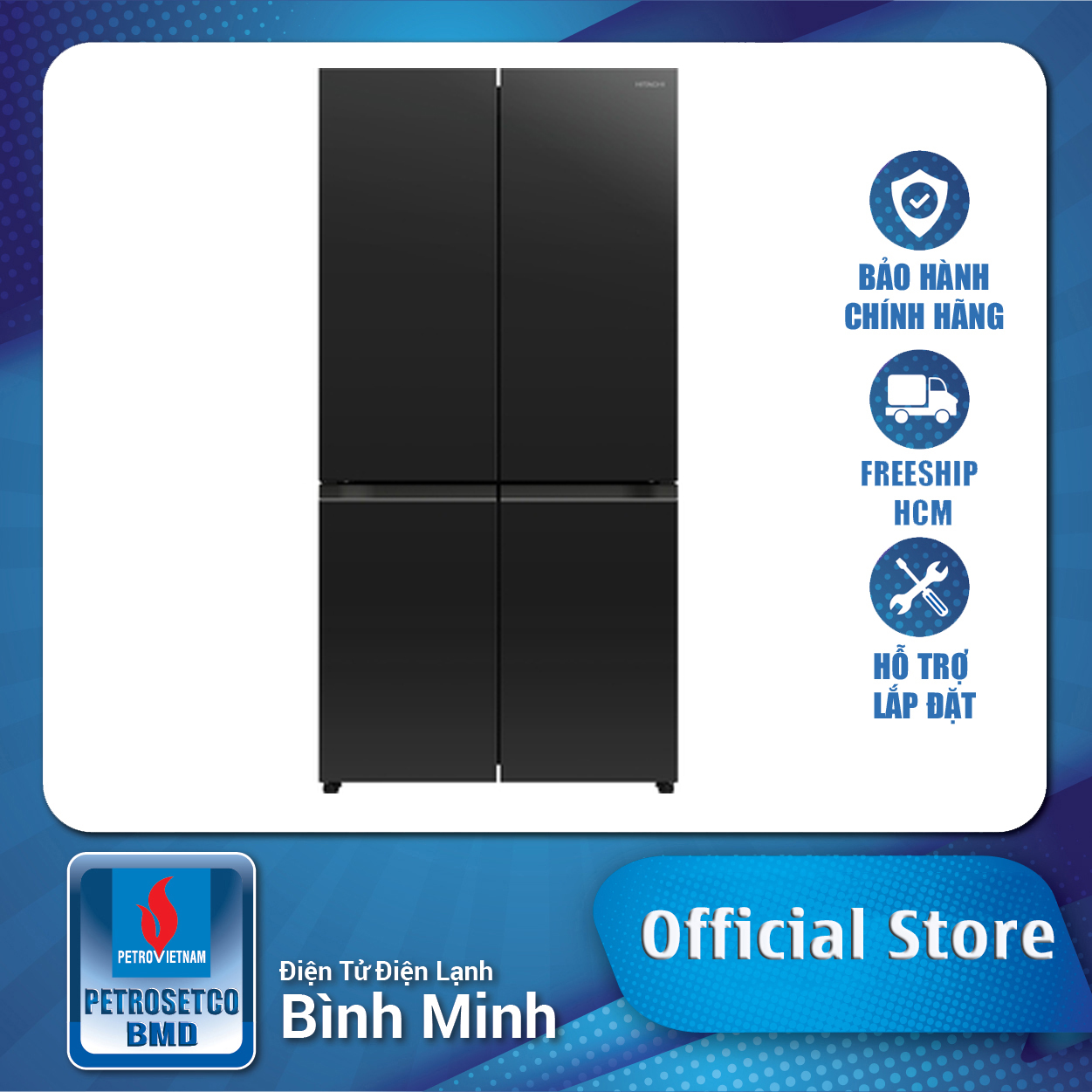 Tủ lạnh hitachi inverter 569 lít r-wb640pgv1