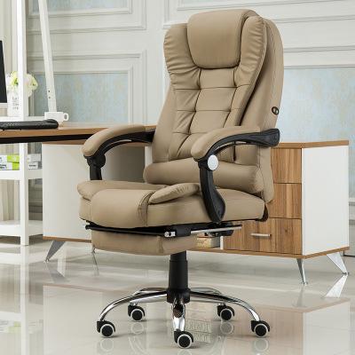 Ghế giám đốc bọc da có massage thư giãn xoay 360 độ - ghế da giám đốc có gác chân - t148