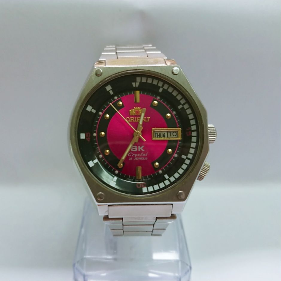 Đồng hồ cơ (tự động) nam Orient SK mặt lửa cổ