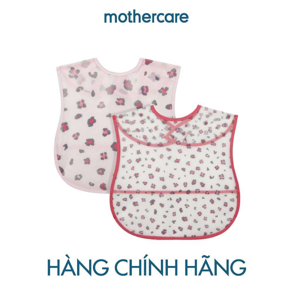 Mothercare - set 2 yếm ăn có máng hứng cho bé gái