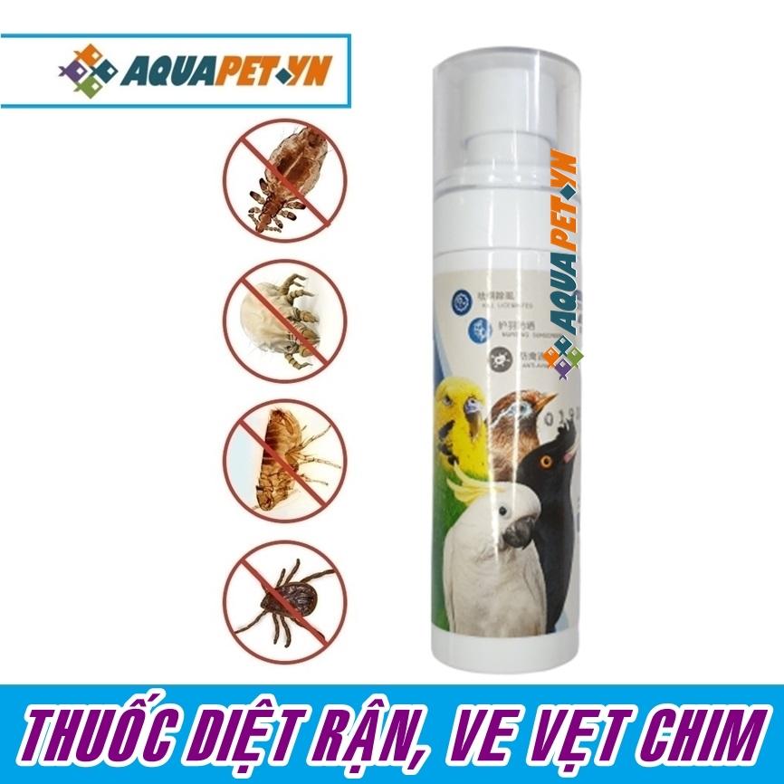 Thuốc diệt rận, mạt Vẹt, Chim