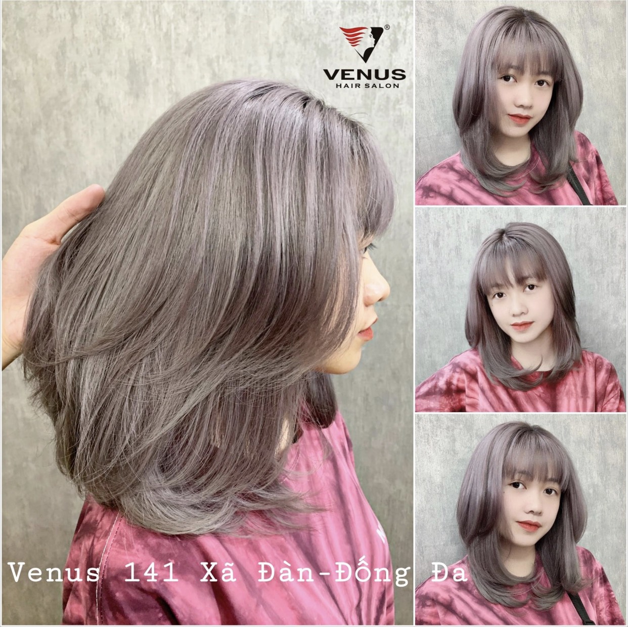 (Màu Nâu Khói Sáng) Kem nhuộm tóc tại nhà COLORLINE mẫu mới, hàng nội địa Việt Nam, cam kết an toàn + tặng kem oxy trợ nhuộm