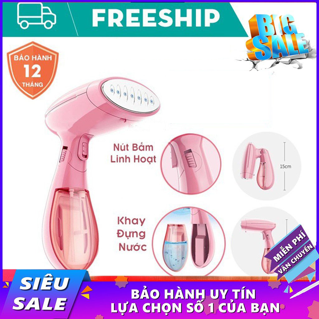 { Có video } Bàn ủi hơi nước cầm tay - Máy là hơi quần áo - Máy là quần áo cầm tay  hàng cao cấp ủi được tất cả loại vải, gấp gọn dễ dàng khi không sử dụng - Center shop