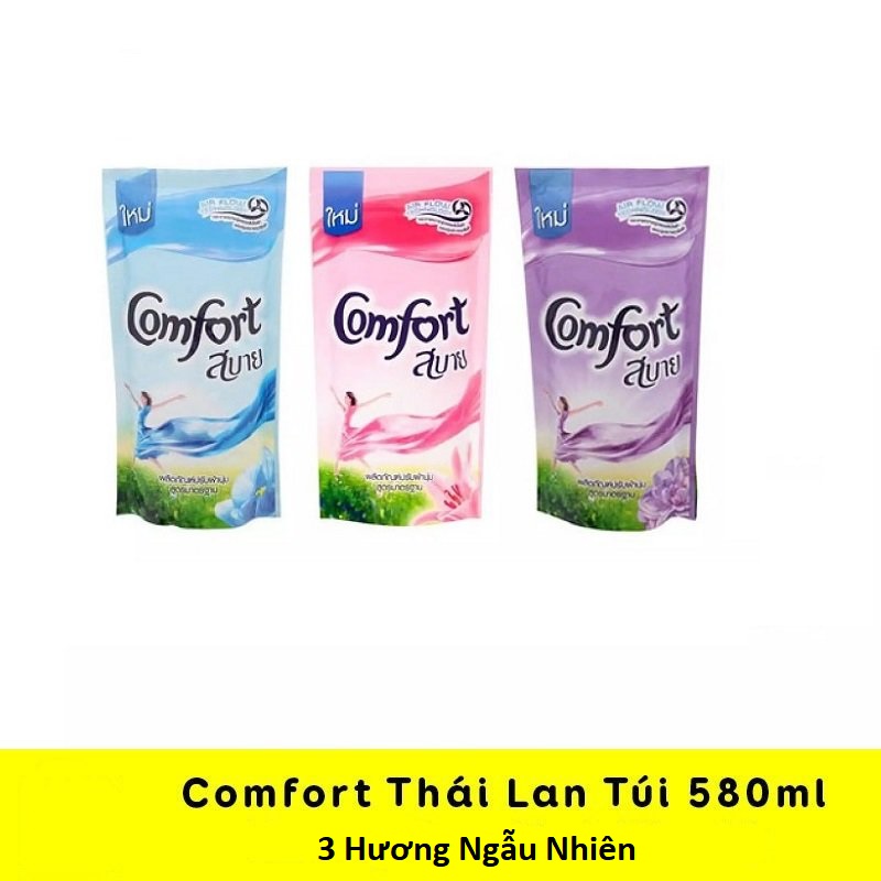 Combo 3 Túi nước xả vải Comfort Thái Lan 580ml Hương- Nước xả Comfort