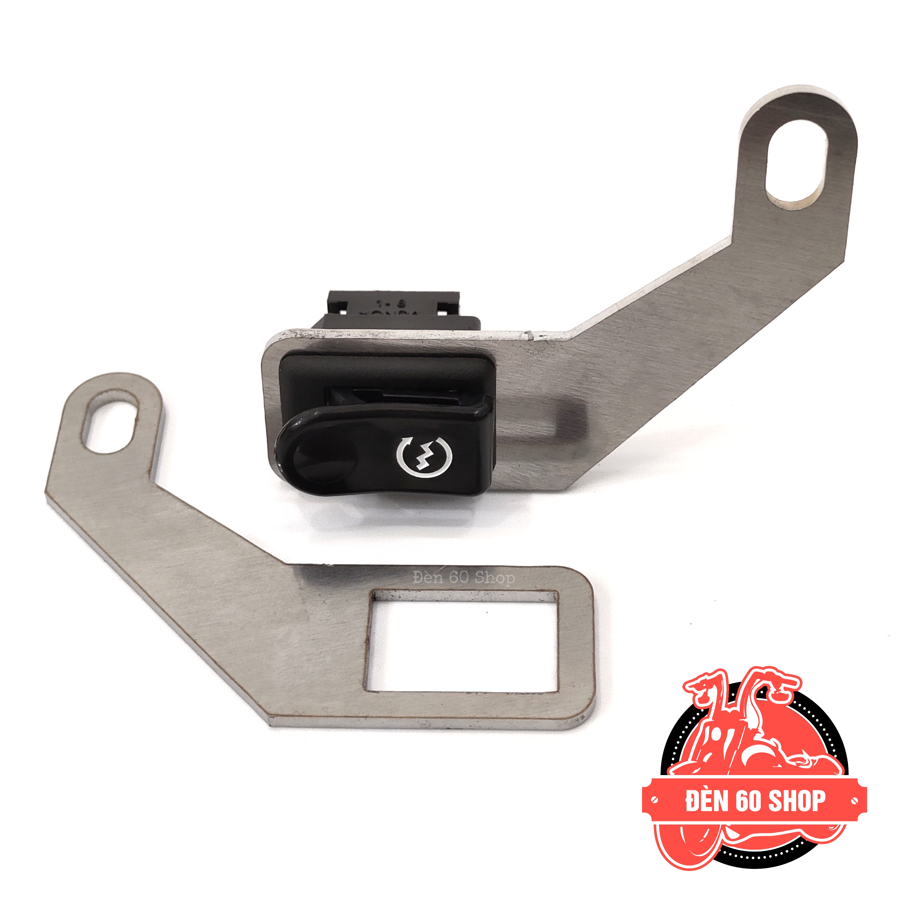 Pat Inox Gắn Công Tắc Passing | Cho Xe Ghi Đông Trần | Chỉ Pat Không Kèm Công Tắc