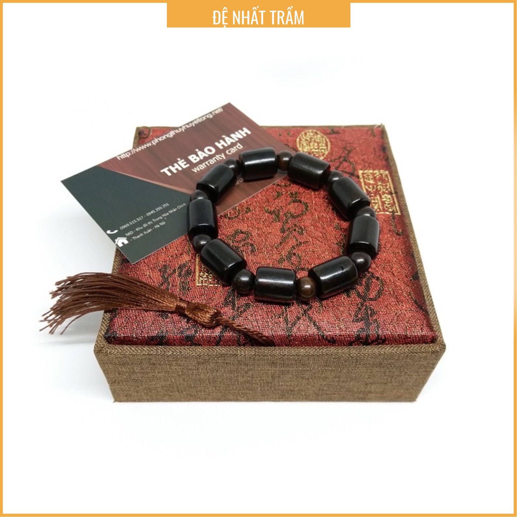 Vòng Tay Gỗ Mun Sừng Đốt Trúc Tự Nhiên - Vòng Tay Gỗ Phong Thủy