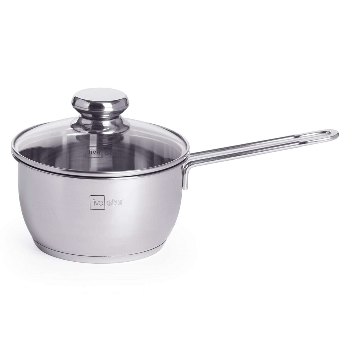 Quánh Inox 3 đáy nắp kính cao cấp Fivestar 16cm sử dụng bếp từ