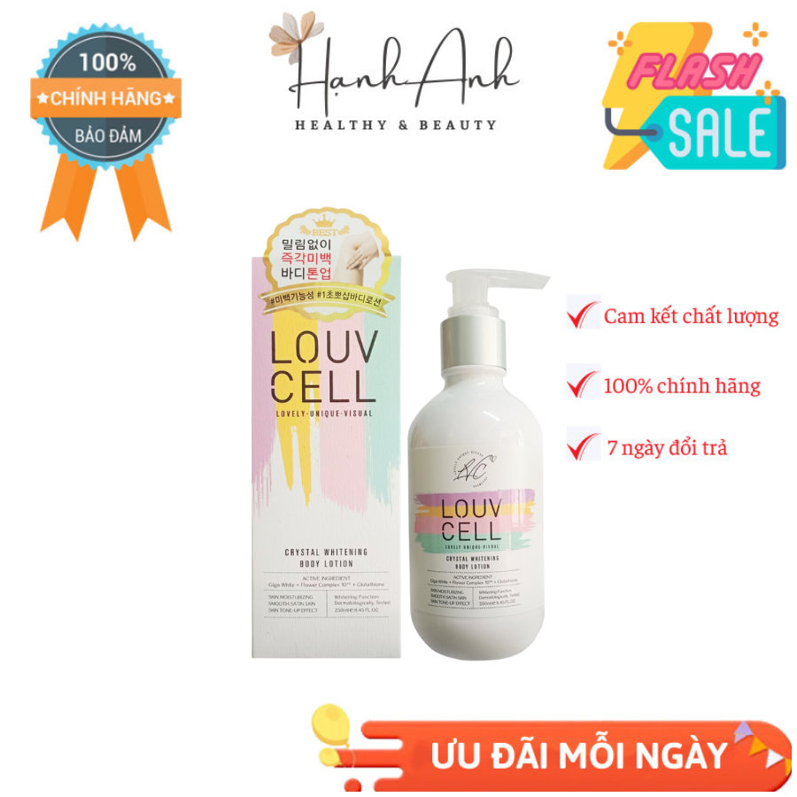 Kem Duong Trắng Body Louv Cell - Kem Dưỡng Thể Louv Cell 120ml