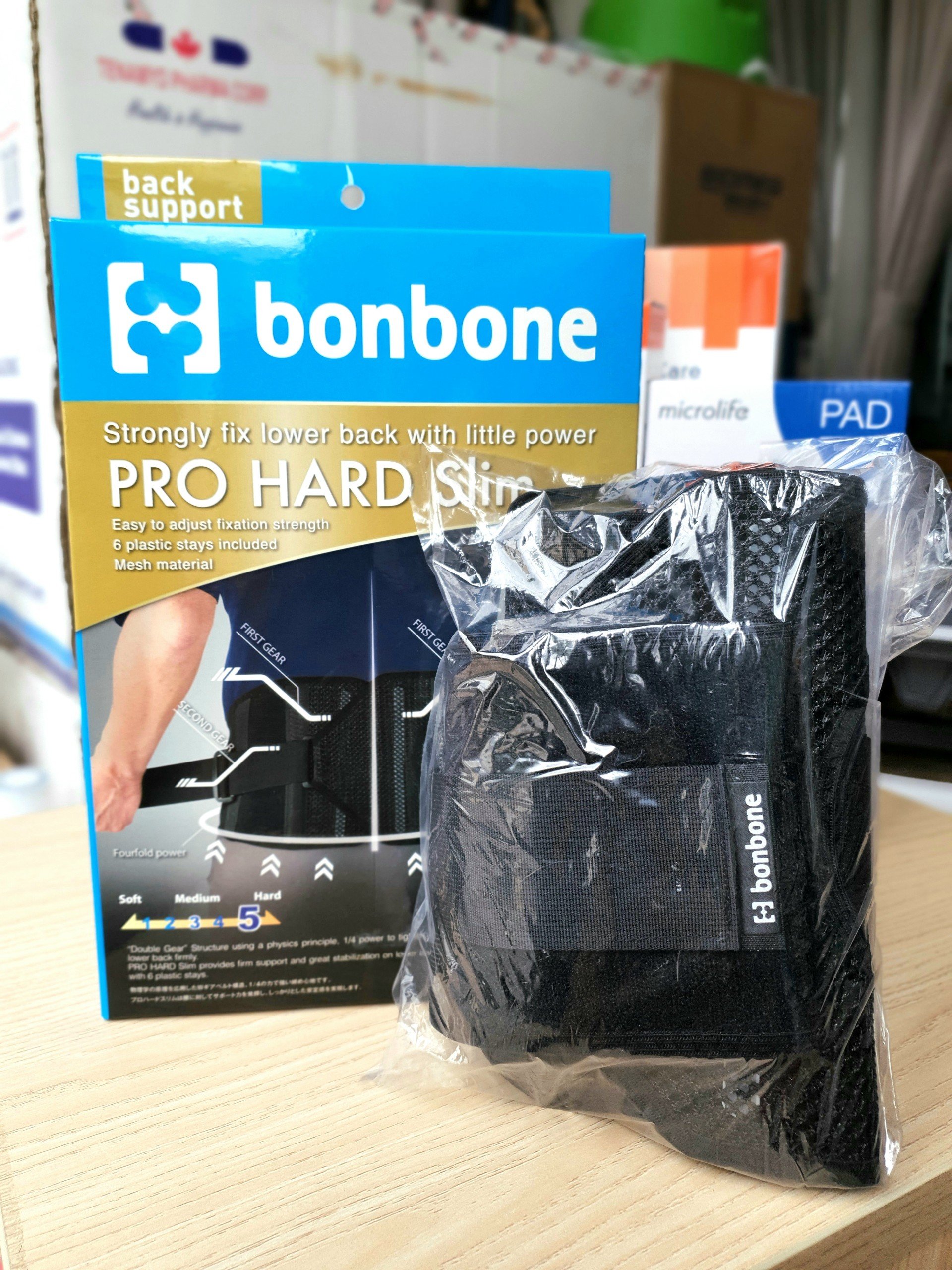 Đai hỗ trợ cột sống pro hard slim bonbone - các size