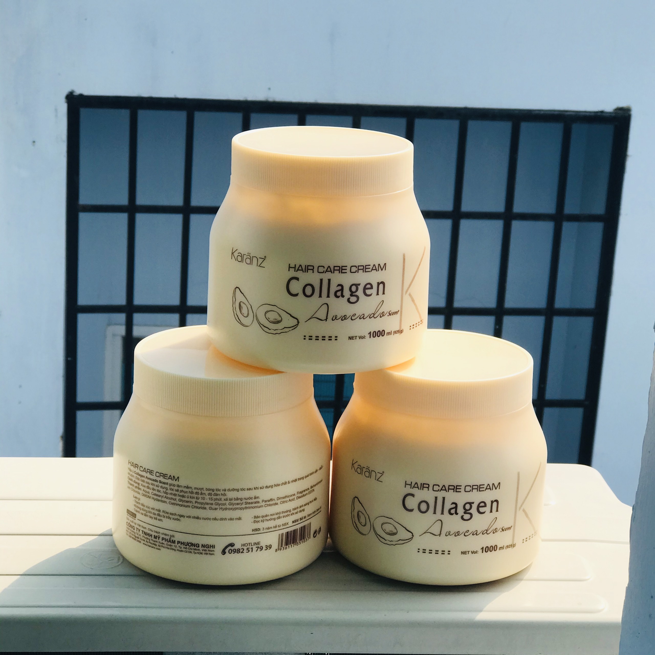[Combo 3 hũ] Kem ủ tóc dưỡng mềm mượt Collagen Avocado Karanz 1000ml