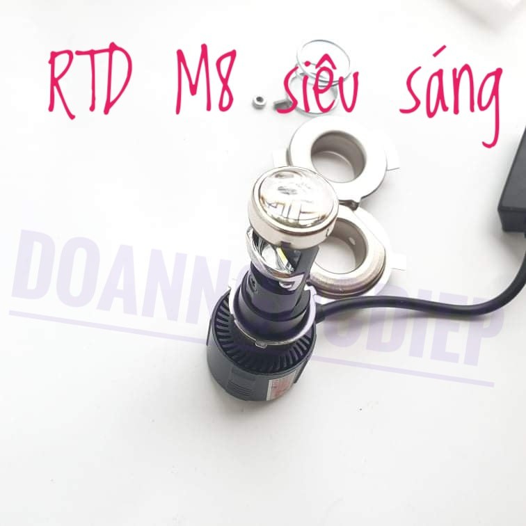 Đèn led rtd m8 siêu sáng chân m5,h4, siêu tí hon, nhỏ mà có võ