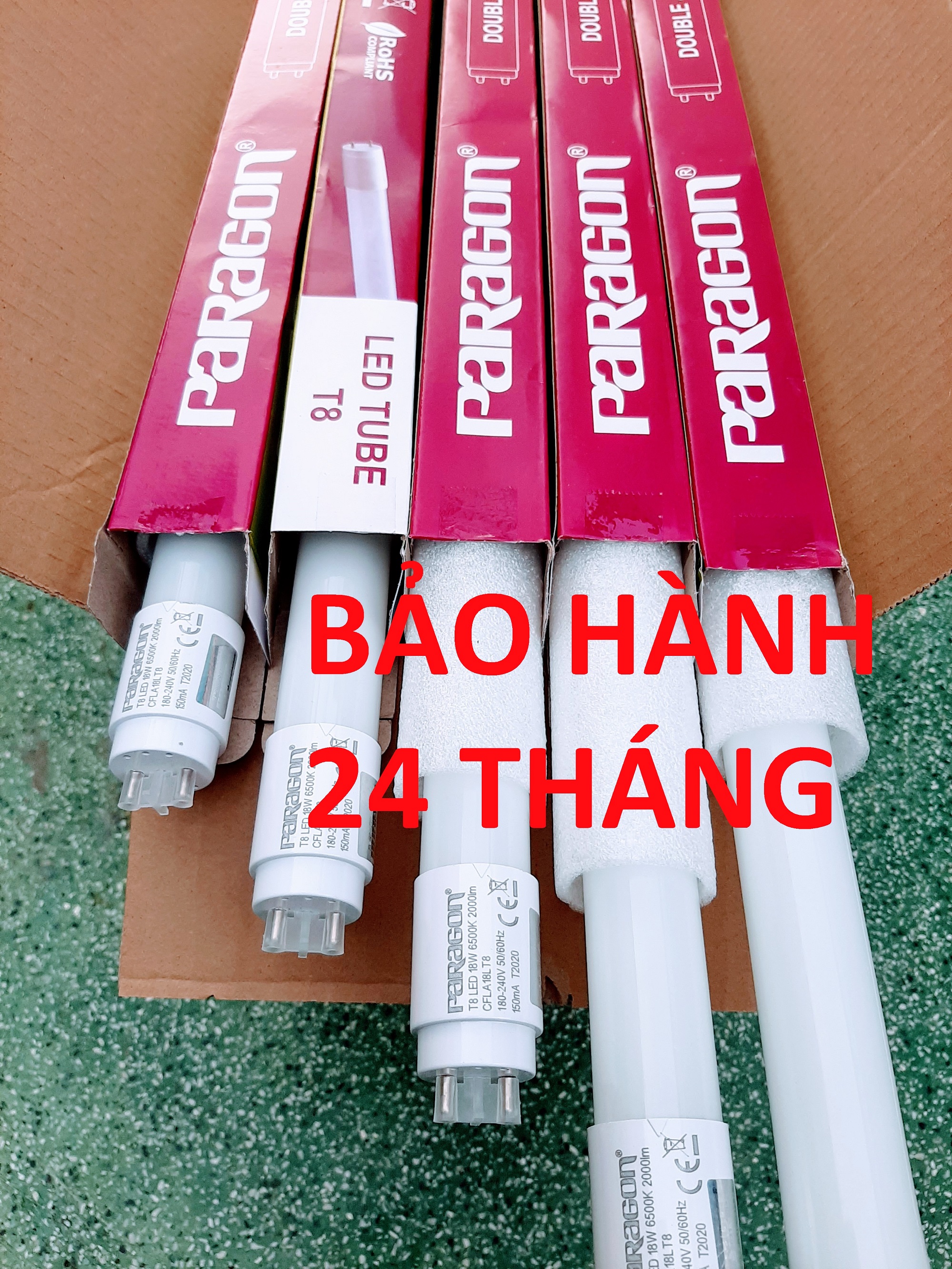 Bộ 4 bóng đèn Led tuýp 1m2 PARAGON chính hãng - Led 1.2m Paragon.