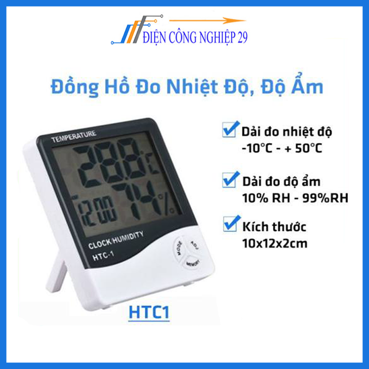 Đồng hồ đo độ ẩm - nhiệt độ htc1