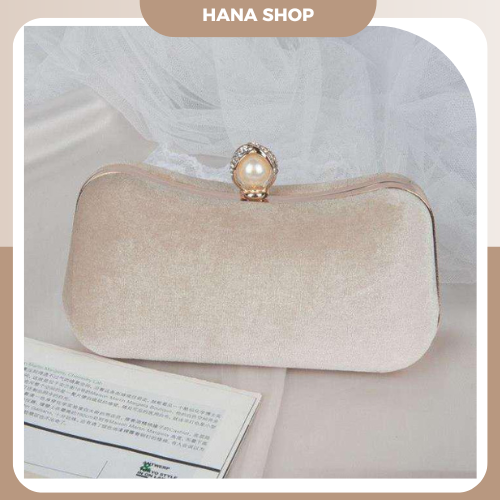 Ví nữ, Clutch nữ nhung dự tiệc sang chảnh Hana CNT29.