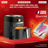 [SIÊU SALE HÈ 20H 4-7.5] Nồi chiên không dầu Tefal 2in1 EY501815 - 4.6L - Cơ