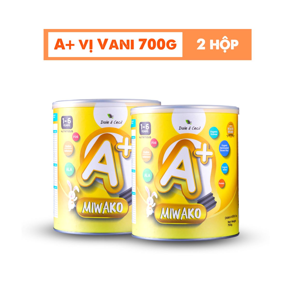 Sữa Miwako A+ Vị Vani Hộp 700gr, Bổ Sung Dinh Dưỡng Hoàn Chỉnh Cho Bé, Phát Triển Trí Não, Đề Kháng Khỏe - Miwako Việt Nam - 3