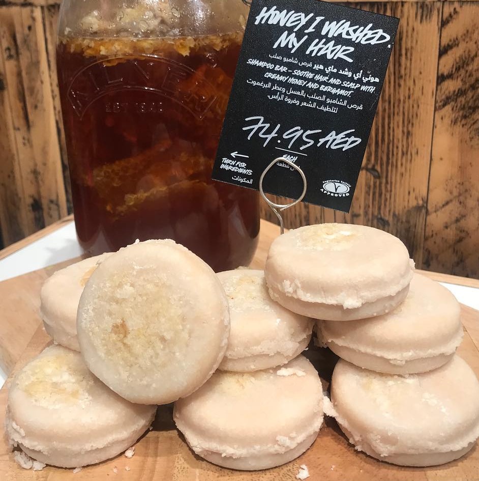 [HCM]Bánh dầu gội LUSH - Honey I Washed My Hair shampoo bar