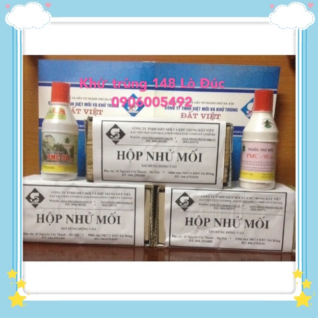 combo 3 hộp nhử mối + 2 lọ diệt mối tận gốc PMC 90