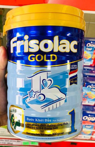 Sữa bột frisolac gold 1 900g hs: 12-2022