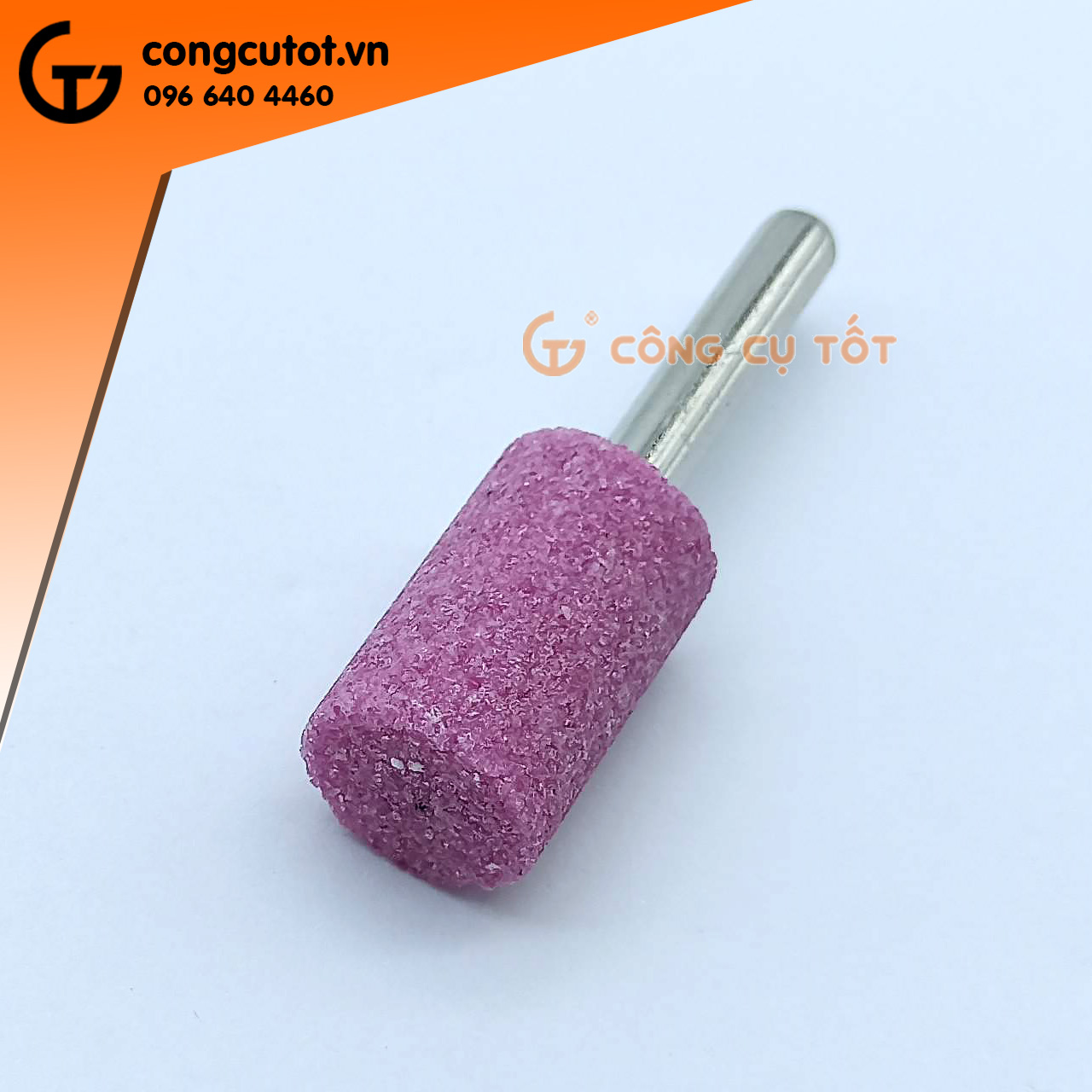 Mũi đá mài lốp hình trụ cốt 6 ly, đầu mài dài 25, 50mm