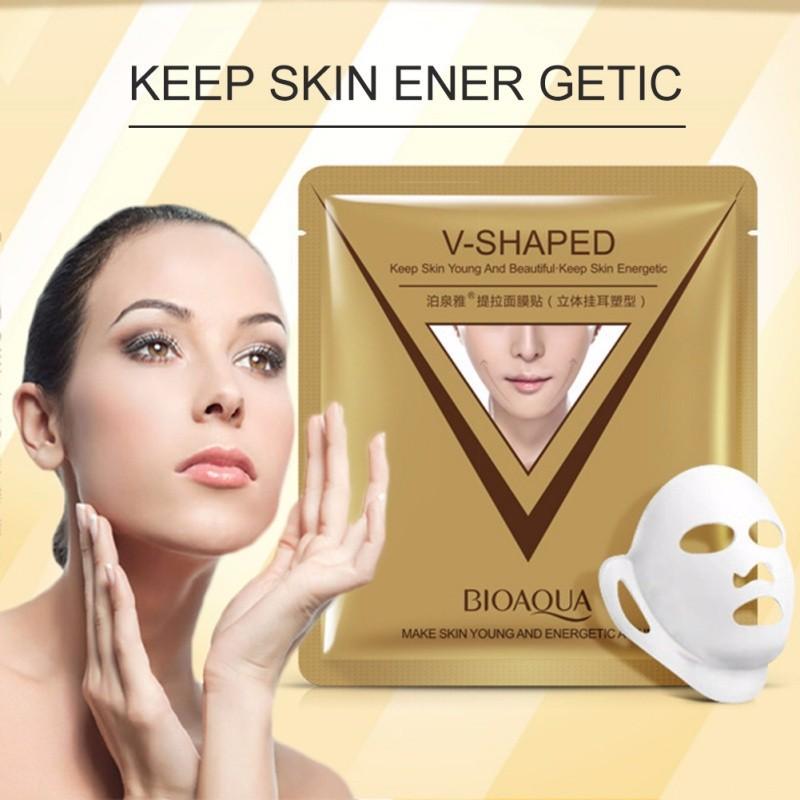Mặt Na Vline V-SHAPED BioaquaBổ Sung Collagen/Nâng Cơ Mặt Giúp Khuôn Mặt Thon Gọn,Trắng Đẹp,Săn Chắc