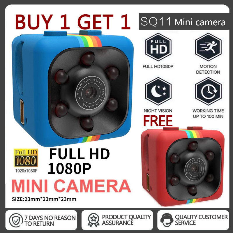Buy 1 get 1 camera an ninh mini sq11 chính hãng, giám sát từ xa, chất lượng hd 1080p, hỗ trợ tối đa thẻ nhớ 32gb, kích cỡ siêu nhỏ và dùng cho gia đình