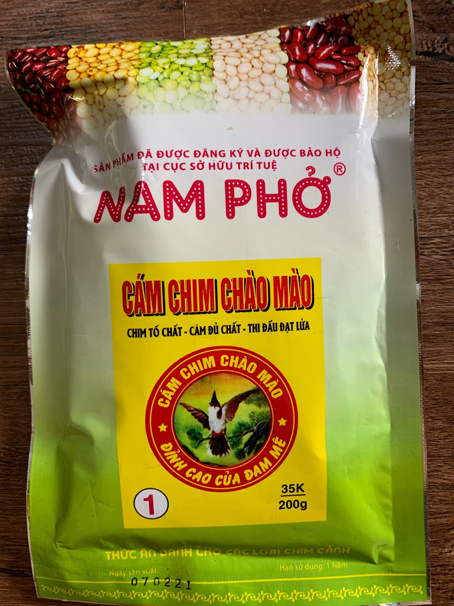 Thức ăn cho chim chào mào số 1 Nam Phở 200g