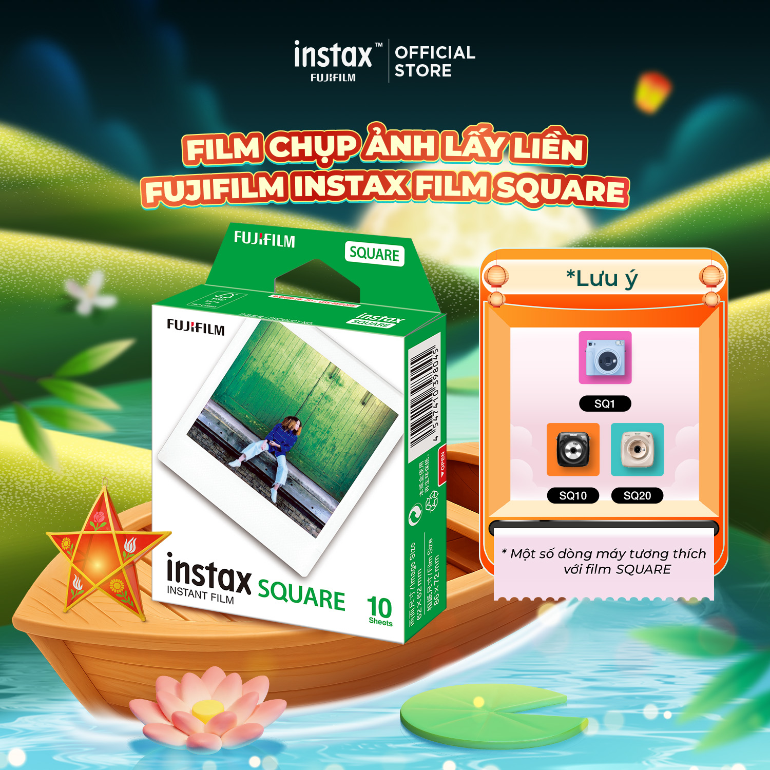 Phim Máy Chup Ảnh Lấy Liền - Fujifilm Instax Square