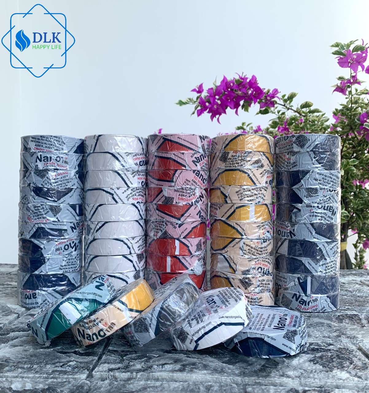 Băng keo điện nano 1f8 x 20y màu đen băng keo to nga dung