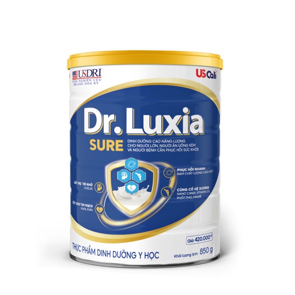 Sữa bột dr.luxia sure 900g mới