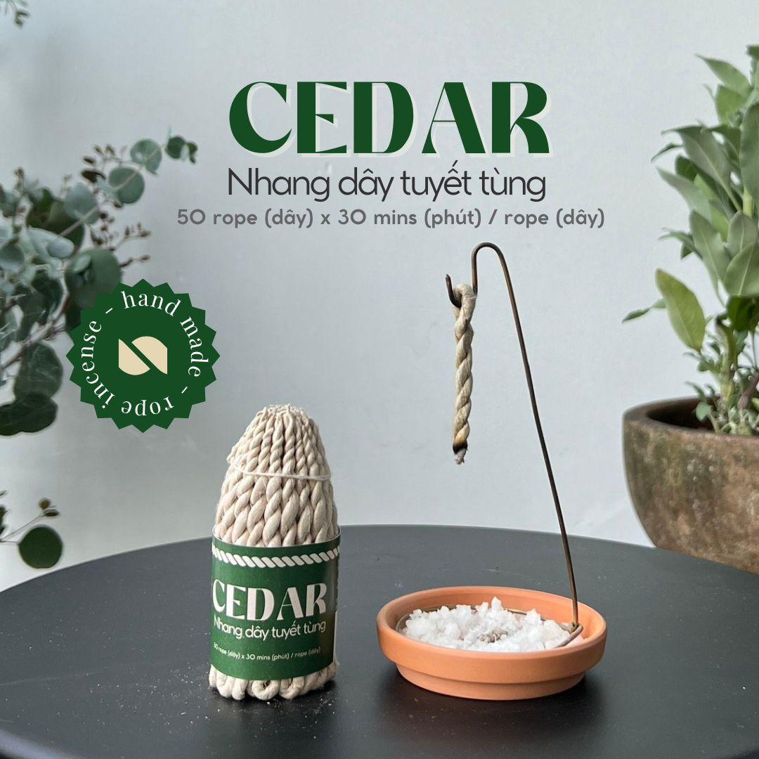 Nhang dây tuyết tùng CEDAR Rope Incense