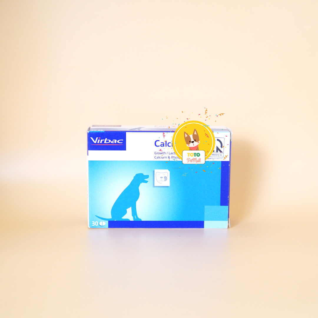 Viên nhai cung cấp canxi cho chó mèo - canxi calci delice virbac