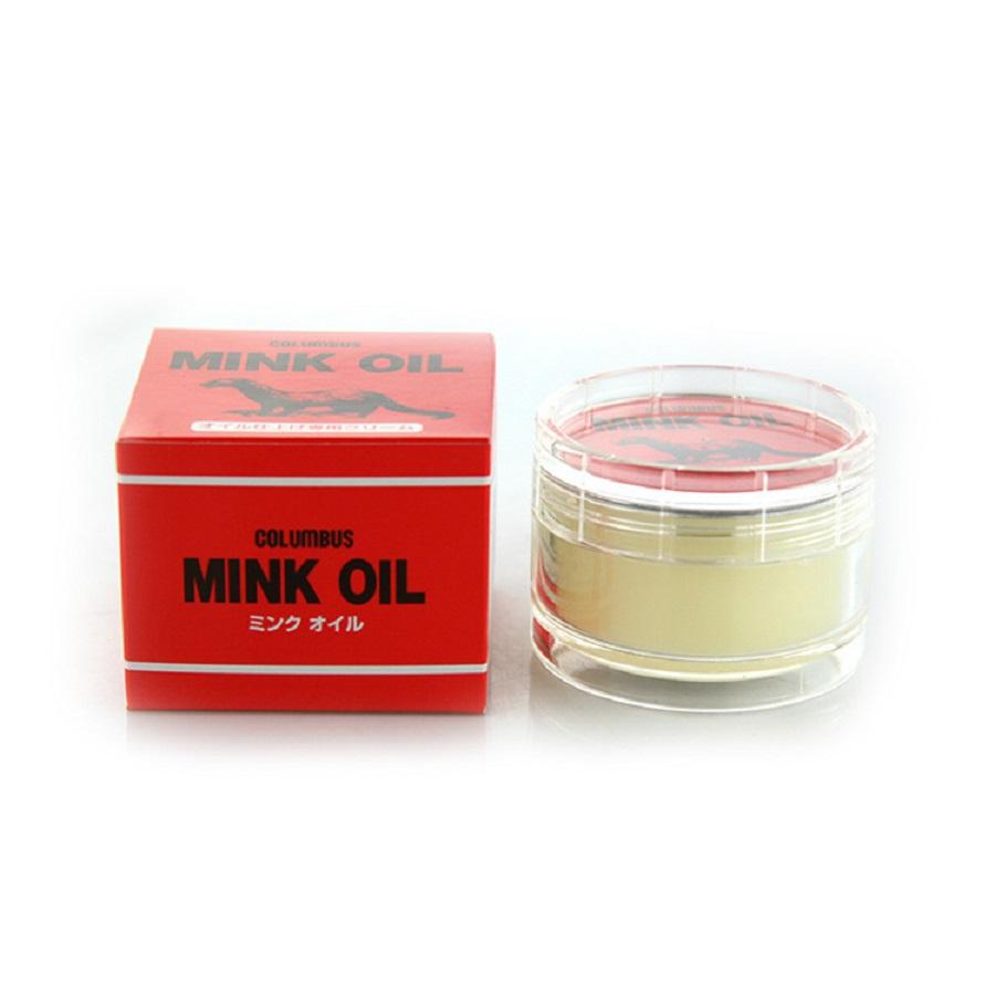 Mỡ dầu chồn cao cấp MINK OIL COLUMBUS  bảo dưỡng đồ da (Áo da,túi xách,giầy dép,ví,sofa,nội thất ô tô ..) tặng miếng mút bọt biển