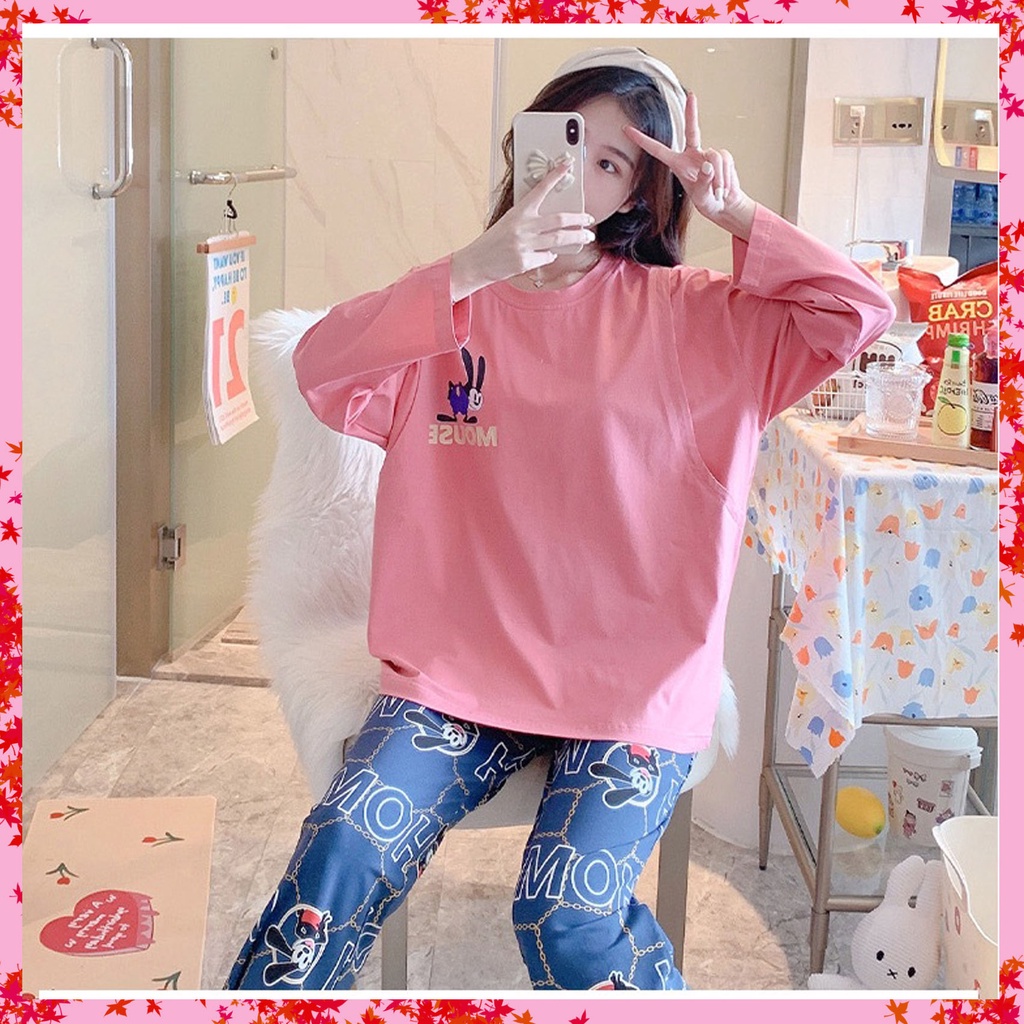 Bộ bầu - bộ sau sinh - chất liệu cotton mềm- mặc nhà thời trang