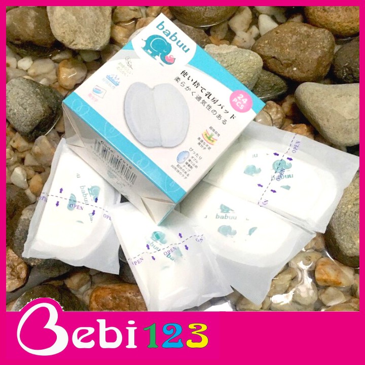 Hộp 24 miếng lót thấm sữa Baby Babuu Nhật Bản tiện lợi cho mẹ