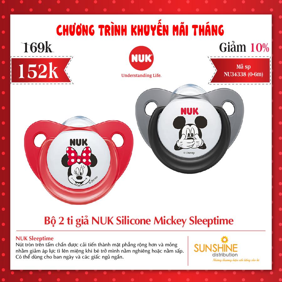 Bộ 2 ty giả nuk silicone