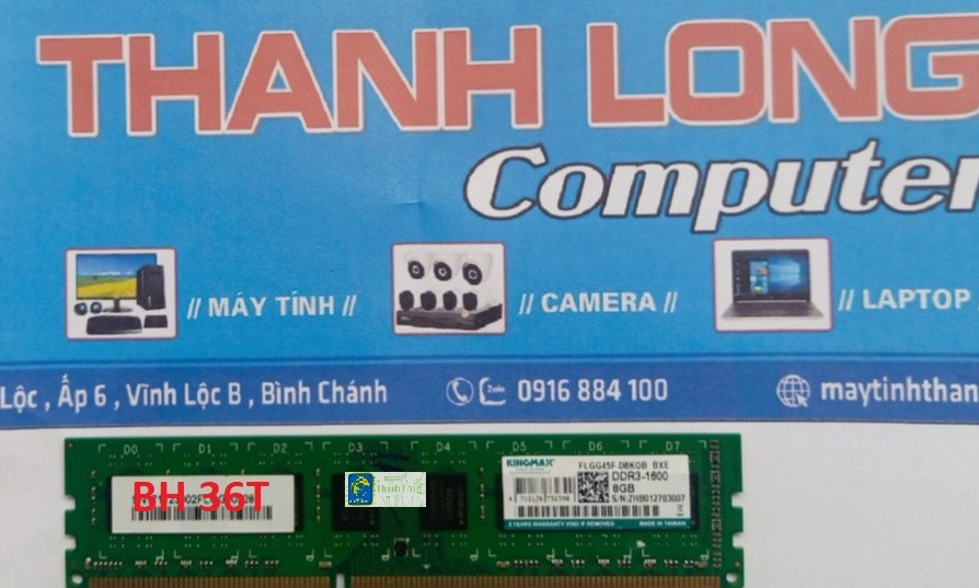Ram ddr3 kingmax 2g / 4g / 8g buss 1333/1600 chính hãng bảo hành 36tháng