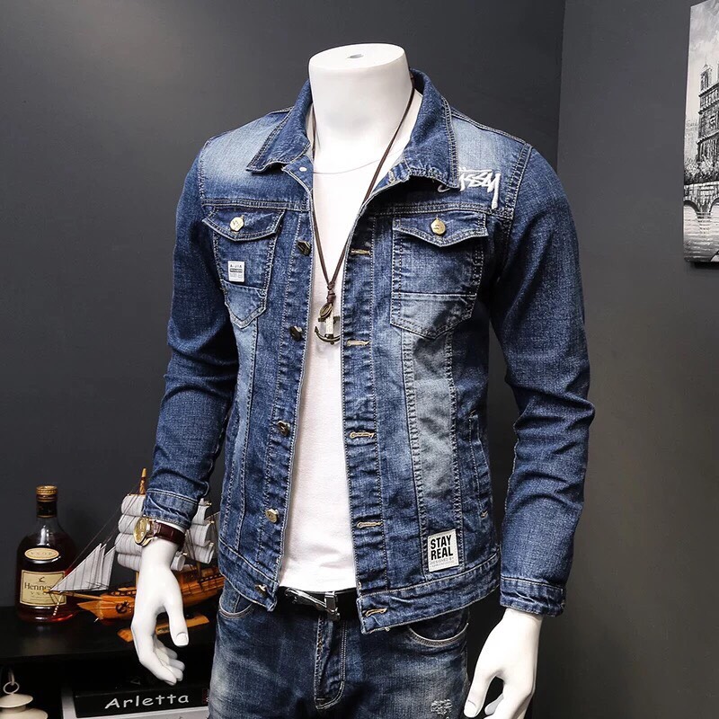 ÁO KHOÁC JEANS NAM THƯƠNG HIỆU CAO CẤP VIET FASHION VF AK27