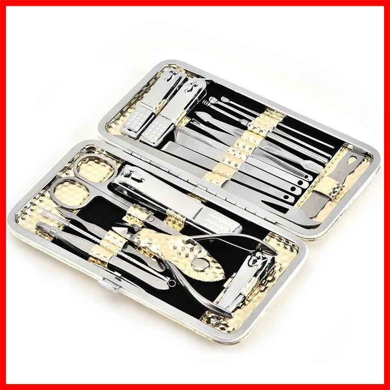 Bộ Bấm Móng Tay, Bộ Làm Móng 18 Món Đa Năng, Bấm Dũa Móng Tay 3DM Nail Care Cao Cấp Nhiều Dụng Cụ Tiện Lợi, Dụng Cụ Làm Móng, Bộ Bấm Móng Tay, Kềm Cắt Móng (Dụng cụ cắt móng, làm móng, ráy tai, mụn tiện dụng)