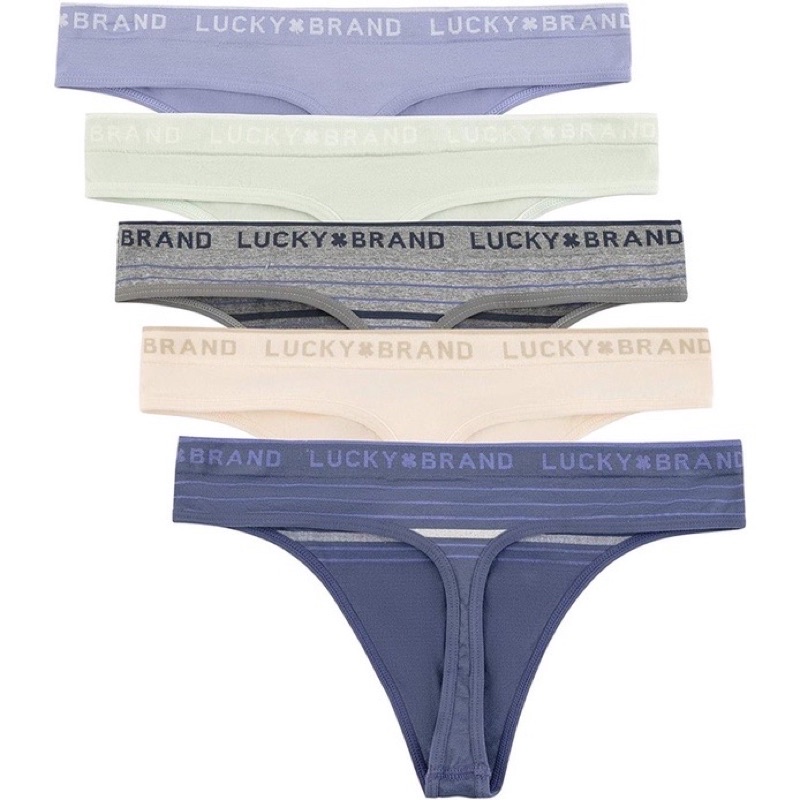 Set 6 Quần lót lọt khe dệt kim cotton. Women’s seamless thong