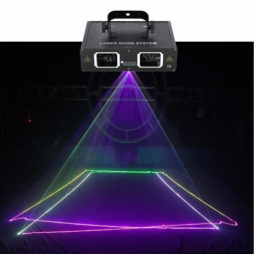 Đèn Laser 2 Cửa 7 Màu. Laser 2 mắt bảy màu cảm ứng âm thanh, chắc chắn làm quý khách hàng hài lòng về mẫu mã cũng như chất lượng sản phẩm.
