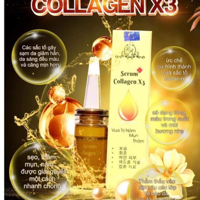 Serum collagen x3 giảm nám, mụn thâm 20ml