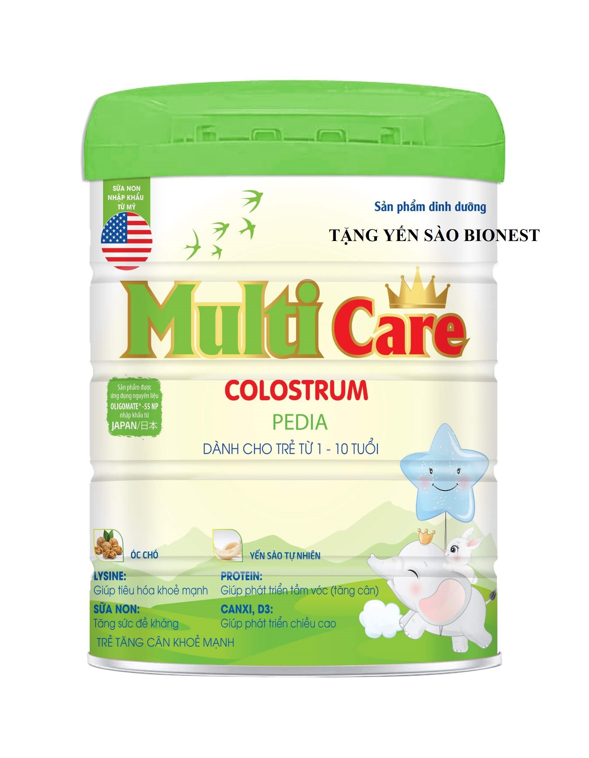 Sữa bột tăng cân khỏe mạnh Multicare Pedia 900g